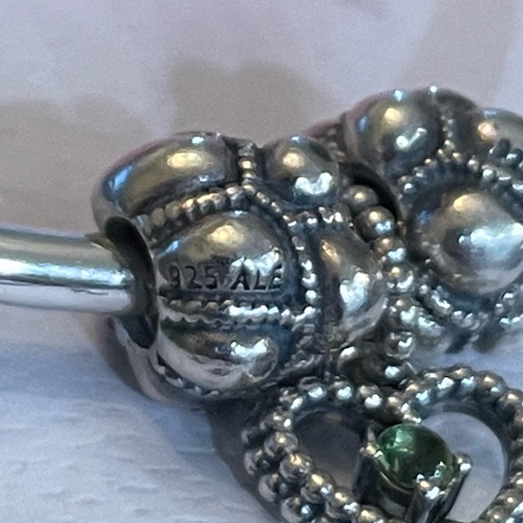 Authentic Pandora pair of journey chunky bubble charms Sterling silver - Picture 6 of 6